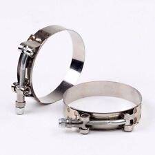 70-78mm Stainless Steel T Bolt Clamp Turbo 2 12 2.5 Silicone Hose Clamp 2pcs