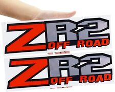 2pc Zr2 Off Road Sticker Vinyl Racing Bed Side Truck Decal For Silverado Truck