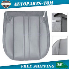 Fits Gmc Savana Cargo Van 2003-2014 Driver Leather Lower Seat Cover Pewter Gray