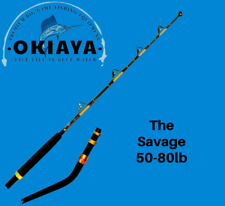 Okiaya The Savage 50-80lb Bent Butt Saltwater Roller Rod 56