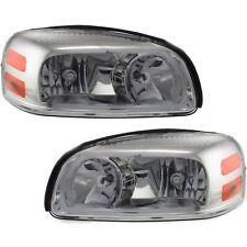 Headlight Set For 2005-2009 Chevrolet Uplander Left Right Side W Bulb