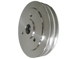 Aluminum Bbc Chevy 2 Groove Pulley Swp Crank Pulley Polished Bbc 396 427 454