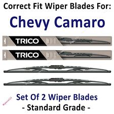 Wiper Blades 2pk Standard Wipers Fit 1970-1992 Chevy Chevrolet Camaro 30180x2