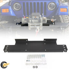 For Jeep Wrangler Yj Tj 87-06 Utility 2-door Steel Winch Mounting Plate 12000 Lb