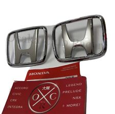 Oem Honda Integra Front Rear Emblems Badge Dc2 94-01 Jdm Front End Coupe Only