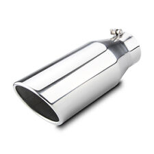 4 To 6 Diesel Exhaust Tip Rolled Angle Cut Polished 15 Long Truck Tips