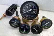For Willys Mb Jeep Ford Gpw Miles Speedometer Temp Oil Fuel Amp-olive Gauges Kit