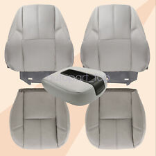 Driver Passenger Bottom Top Seat Cover Gray For 2007-2014 Gmc Sierra 1500 2500