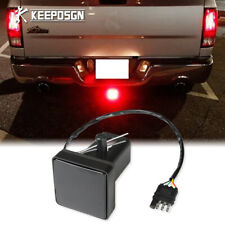 2 Hitch Light Receiver Tow Black Cover Led Drl Brake For Chevy Tahoe Silverado