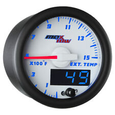 52mm White Blue Maxtow Double Vision 1500f Pyrometer Egt Gauge