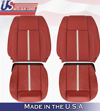 2010 To 2014 Fits Ford Mustang Gt Front Set Topsbottoms Leather Seat Covers Red