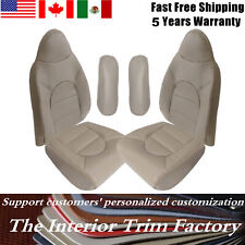 Replacement 99 2000 For Ford F250 F350 Driver Passenger Leather Seat Cover Tan