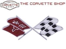 C3 Corvette Gas Lid Fuel Door Emblem Badge Trim Parts 1969-1973 2097