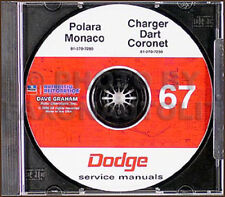 1967 Dodge Cd Shop Manual Coronet Charger Dart Polara Monaco Repair Service Rt