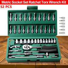 Ratchet Drive Socket Set 52 X Socket Set Nut Set Tool Car Ratchet Box