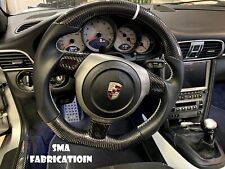Porsche 987 997 911 Custom Carbon Fiber Sport Steering Wheel Trim Set