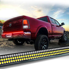 Opt7 60 Triple Led Truck Tailgate Bar Amber Sequential Turn Signal Backup Light