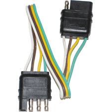 Trailer Light Wiring Harness Extension 4-pin 4 Way Flat Male And Female End 12