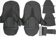 New Jaguar Xke E-type Si 3.8 Leather Bucket Seat Cover - Black For A Coupe