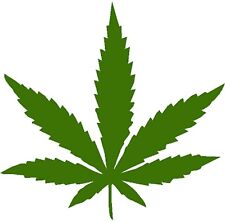 Marijuana Leaf Weed Sticker Cannabis Pot Smoke Ganja Thc 420 Vinyl Car Decal