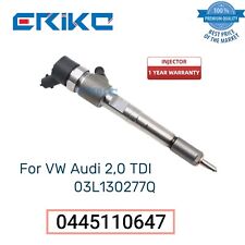 0445110647 Fuel Diesel Injector 0 445 110 647 For Vw Audi 20 Tdi 03l130277q