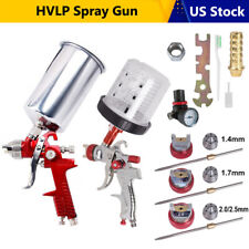 Hvlp Auto Paint Air Spray Gun Kit Gravity Feed Car Primer 1.4mm 1.7 2.0mm Nozzle