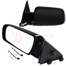 Pair For 88-98 Chevygmc C1500k1500 Truck Manual Fold Black Side View Mirrors