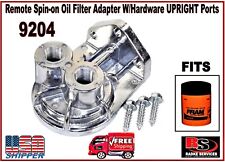 Remote Spin-on Oil Filter Adapter Whardware Upright Ports 9204 From Radke 25708