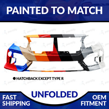 New Painted To Match 2020-2021 Honda Civic Hatchback Unfolded Front Bumper