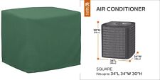 Compressor Air Conditioner Cover Square 34 X 34 X 30 Inches Hunter Green