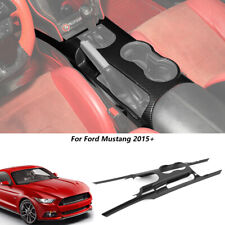 Gear Shift Panel Trim Full Cover Bezels For Ford Mustang 2015-2019 Carbon Fiber