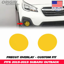 Precut Front Overlay Yellow Fog Light Tint Covers Fits 2015-2019 Subaru Outback
