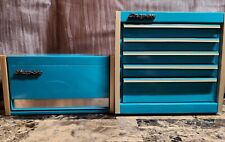 Snap-on Teal 2 Piece Mini Toolbox Set Drop Front Large Drawer