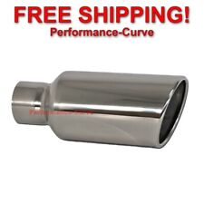 Stainless Steel Truck Diesel Suv Exhaust Tip 3 Inlet - 5 Outlet - 12 Long
