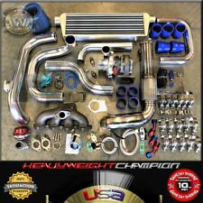 92-00 Civic Eg Ekej Delsol Sohc D15 D16 Bolt-on Turbo Kit T3t4 Keep Ac Pw Blue