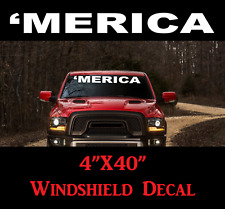 Merica Windshield Decal Sticker Diesel Turbo Tailgate Truck Gun Utv America 303
