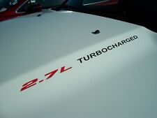 2.7l Turbocharged Pair Hood Decals Emblem Chevrolet Colorado Camaro Gmc Canyon