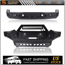 For 2005-2015 Toyota Tacoma Textured Steel Front Rear Bumper Guard Assembly