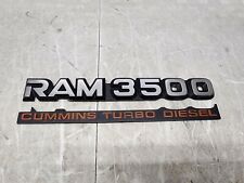 1994-2002 Dodge Ram 3500 Cummins Turbo Diesel Door Emblem Badge Ram Diesel