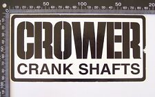 Old Crower Crank Shafts Auto Shop Mechanic Advertising Promo Sticker