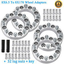4 8x6.5 To 8x170 Wheel Adapters 1.5 Thick 8 Lug For 1994-2010 Dodge Ram 2500