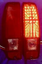 Red Tail Light Lenses W Built-in Full Led Board 67-77 Ford Bronco Red Led New