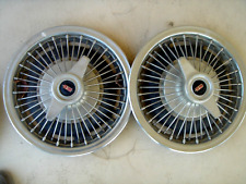 Pair 1992-1995 Oldsmobile Delta88 15 Hubcap Hub Cap Wire Spoke Wheel Cover