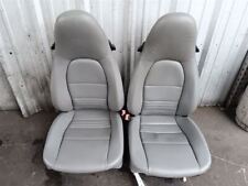 99-04 Porsche Boxster 911 996 Front Seats Left Right Pair Gray Leather Electric