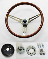 Dodge Dart Charger Coronet High Gloss Wood Steering Wheel 15 Stainless Spokes