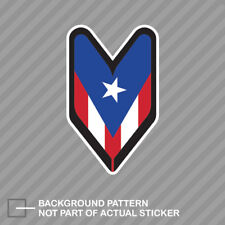 Puerto Rico Driver Badge Sticker Die Cut Decal Wakaba Rican Pr Leaf Soshinoya