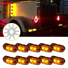 20x Pickup Round Side Marker Lights 34led Bullet Light Truck Trailer Amber Red