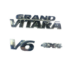 2002 Grand Vitara Oem V6 4x4 Chrome Rear Emblem Logo Badge Symbol 99 01 02