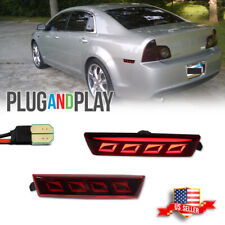 2pc Red Lens Red Led Rear Side Marker Light Lamps Set For 2008-2012 Chevy Malibu