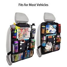 Car Seat Back Protector Cover Kick Mats Storage Organizer Bag Collector Holder